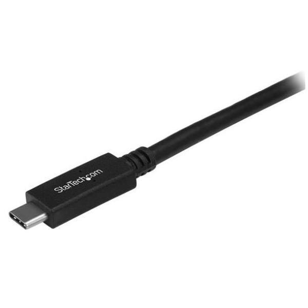 StarTech.com Cavo USB-C a USB-C da 0,5m USB 3.1 (10Gbps) - M/M - Cavo USB Tipo-C - Cavo USB - 24 pin USB-C (M) dritto a 24 pin USB-C (M) dritto - USB 3.1 Gen 2 / Thunderbolt 3 / DisplayPort 1.2 - 50 cm - supporto 4K - nero - per P/N: HB31C2A2CB, HB31C3A1CS, HB31C4AS, M2E1BRU31C, PEXUSB311AC3, SV211HDUC, SV221HUC4K
