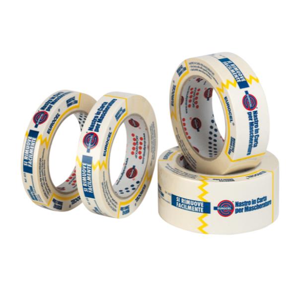 Eurocel MSK 6143 - Nastro di precisione - 25 mm x 50 m - carta crespa - bianco