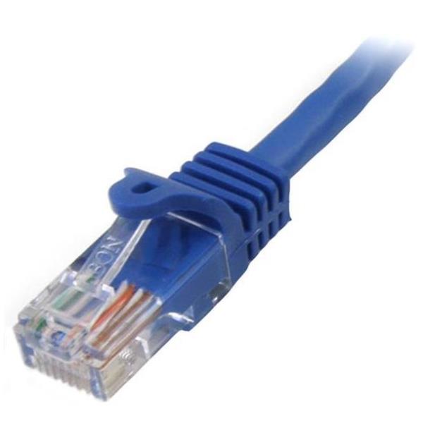 StarTech.com Cavo di rete CAT 5e - Cavo Patch Ethernet RJ45 UTP Blu da 1m antigroviglio - Cavo RJ45 M/M Cat 5e (45PAT1MBL) - Cavo patch - RJ-45 (M) a RJ-45 (M) - 1 m - UTP - CAT 5e - antiaggrovigliamento - blu