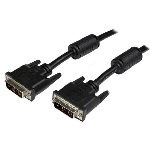 StarTech.com Cavo DVI-D Single Link per Monitor M/M - Cavo DVI-D per monitor Digitali maschio maschio 1920 x 1200 - 5m - Cavo DVI - legame singolo - DVI-D (M) a DVI-D (M) - 5 m - stampato, viti a serraggio manuale - nero