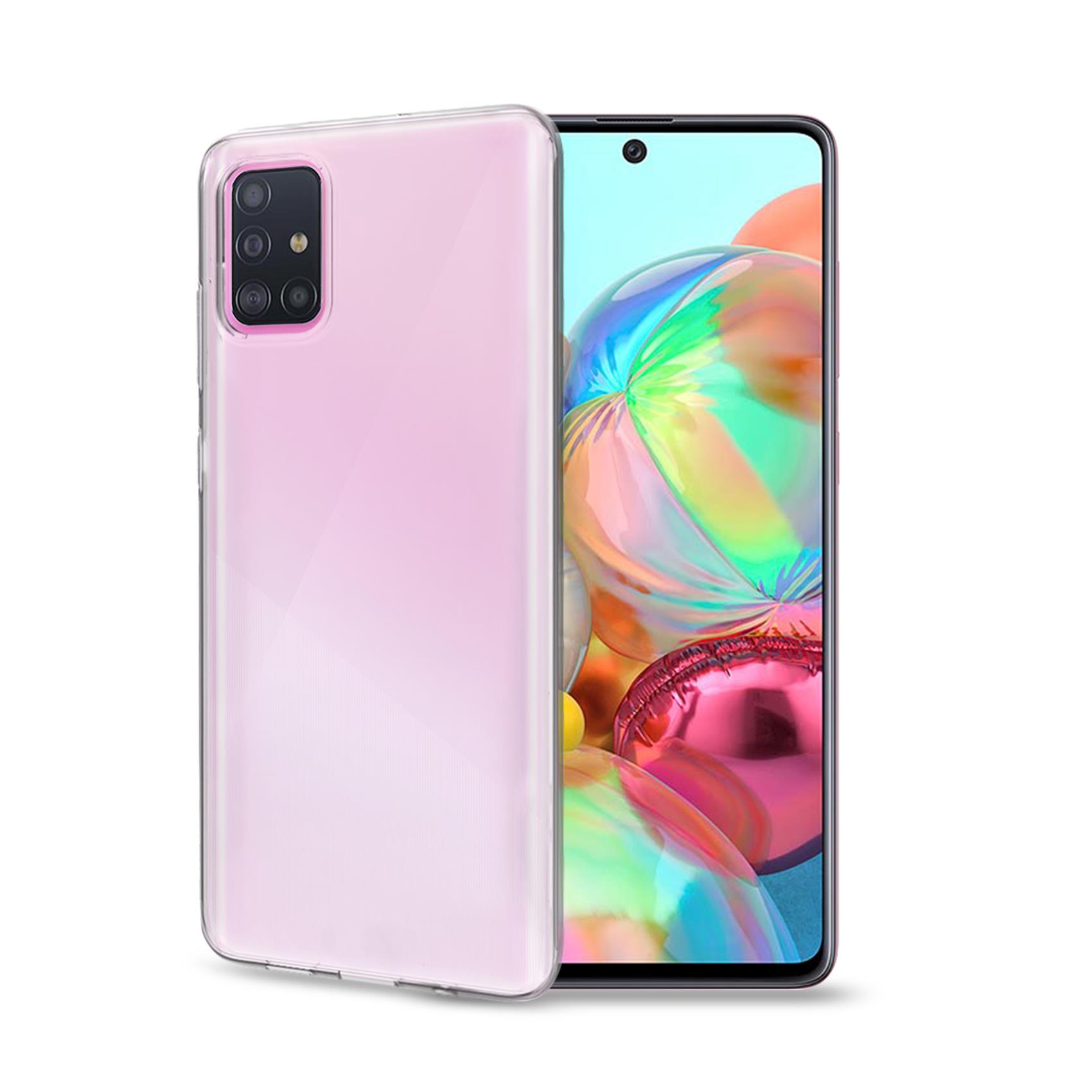Celly Gelskin - Cover per cellulare - TPU (poliuretano termoplastico) - trasparente - per Samsung Galaxy A71