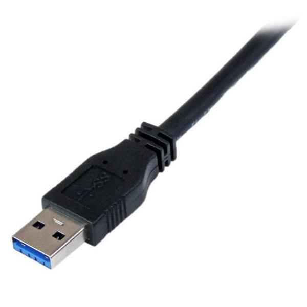 StarTech.com Cavo USB 3.0 SuperSpeed certificato A a Micro B da 1 m - M/M - Cavo USB - Micro USB tipo B (M) a USB Tipo A (M) - USB 3.0 - 1 m - nero - per P/N: DKT30CVAGPD, HB30A4AIB, HB30AM4AB, HB31C2A2CME, HB31C3A1CME, ST7C51224, ST7C51224EU