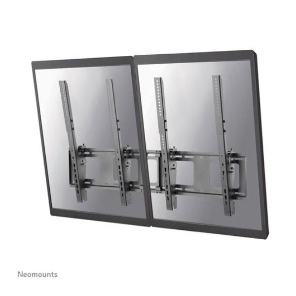 Neomounts NS-WMB200P - Staffa - per 2 display LCD - nero - dimensione schermo: 40"-52" - installabile a parete