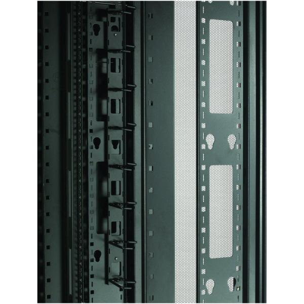 APC NetShelter SX Enclosure with Sides - Rack - nero - 48U - 19" - per P/N: SUA1000RM2U, SUA1000RM2U-TU, SUA1000RMI2U, SUA2200RMXLI3U, SUA5000RMI5U