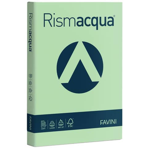 FAVINI HOME-OFFICE PROFESSIONAL Rismacqua - Verde chiaro - A4 (210 x 297 mm) - 90 g/m² - 300 fogli carta comune