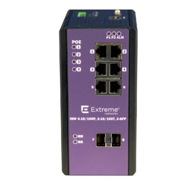 Extreme Networks ExtremeSwitching Industrial Ethernet Switches ISW 4-10/100P, …