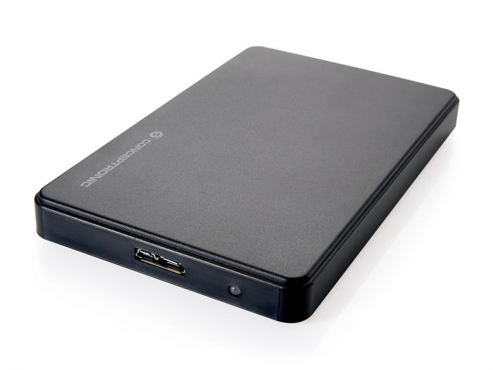 Conceptronic Grab'n'Go Collection 2,5" Harddisk Box Mini USB 3.0 CHD2MUSB3B - Box esterno - 2.5" - 1 Canale - SATA 1.5Gb/s - USB 3.0 - nero