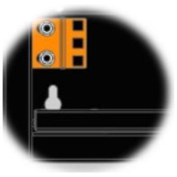 ITRack - Kit staffa di montaggio - nero, RAL 9005 - 1U - 19"