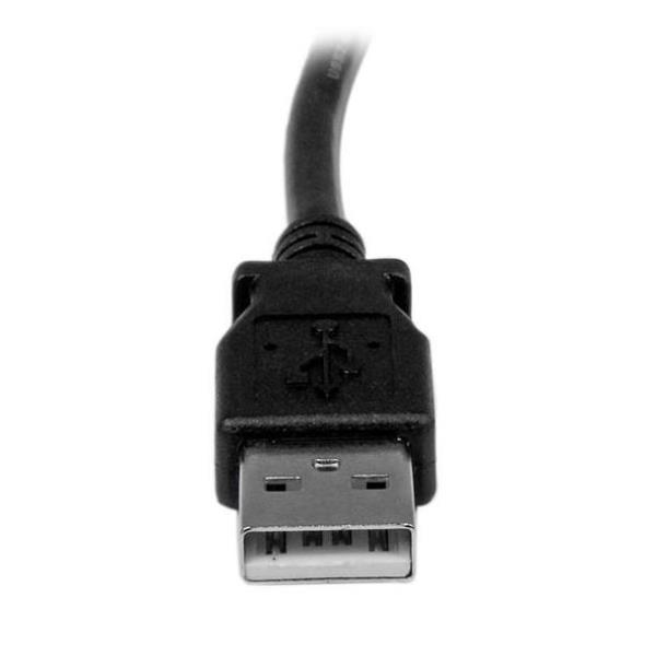 StarTech.com Cavo USB 2.0 A a B con angolare destro da 2 m - M/M - Cavo USB - USB Tipo B (M) a USB (M) - USB 2.0 - 2 m - connettore 90° - nero