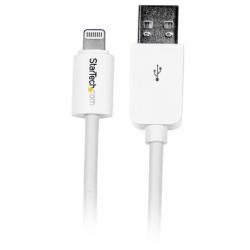 StarTech.com Cavo connettore lungo Lightning a 8 pin Apple a USB per iPhone / iPod / iPad bianco da 3 m - Cavo Lightning - Lightning maschio a USB maschio - 3 m - bianco - per P/N: KITBXAVHDPEU, KITBXAVHDPNA, KITBXAVHDPUK, KITBXDOCKPEU, KITBXDOCKPUK, KITBZDOCK