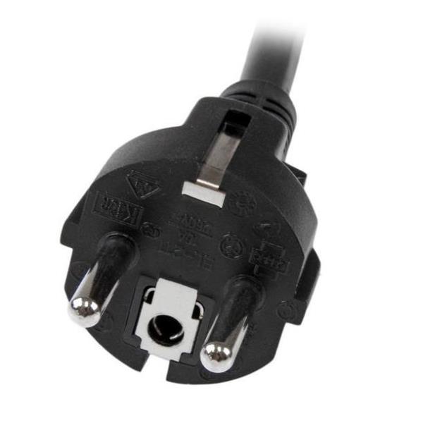 StarTech.com Cavo di Alimentazione per Computer da 2 m; Cavo Elettrico Schuko EU a C19, 16A-250V 16AWG, Cavo Alimentazione AC di ricambio per Alimentatori PC/Monitor - Certificato UL (PXTEUC192M) - Cavo di alimentazione - IEC 60320 C19 a power CEE 7/7 (M) - 250 V c.a. V - 2 m - stampato - nero