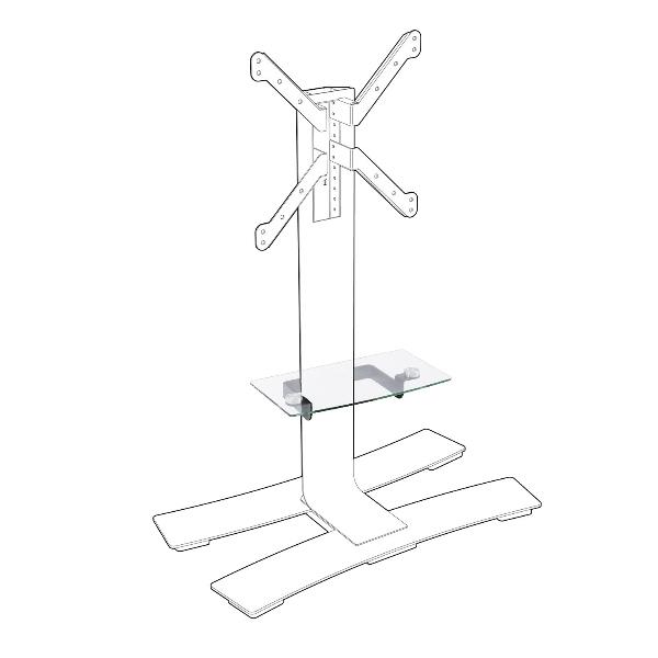 ERARD - Componente di montaggio (ripiano) - vetro - nero - per WILL 1400 XL, 1600 XL