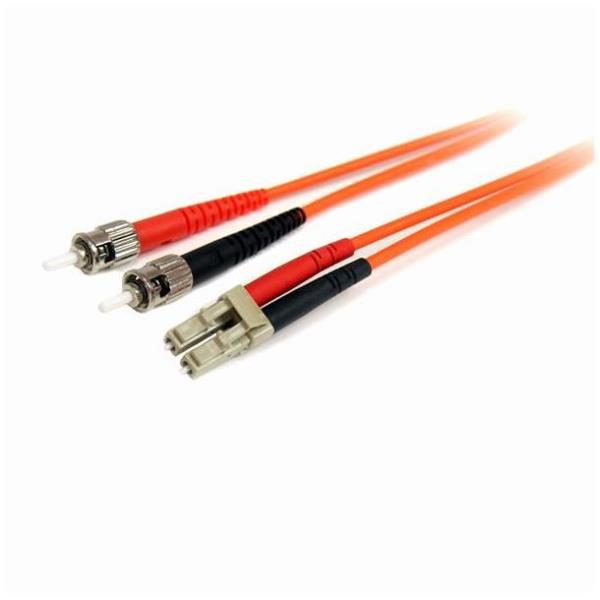 StarTech.com Cavo patch duplex in fibra multimodale 62,5/125 2 m LC/ST - LSZH (FIBLCST2) - Cavo di rete - LC multi-mode (M) a ST multi-mode (M) - 2 m - fibra ottica - duplex - 62.5 / 125 micron