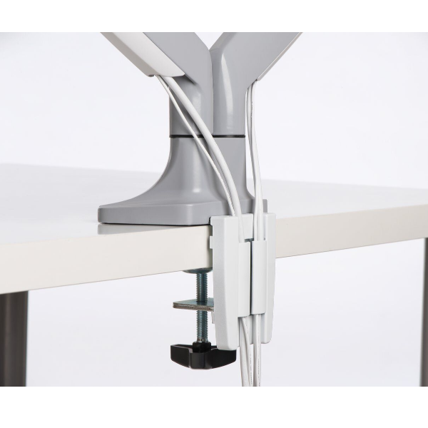 Kensington SmartFit One-Touch Single Monitor Arm - Kit montaggio - braccio regolabile - per Monitor - plastica, Alluminio, acciaio - dimensione schermo: 13"-32" - desktop, morsetto a C, rondella, montabile su desk