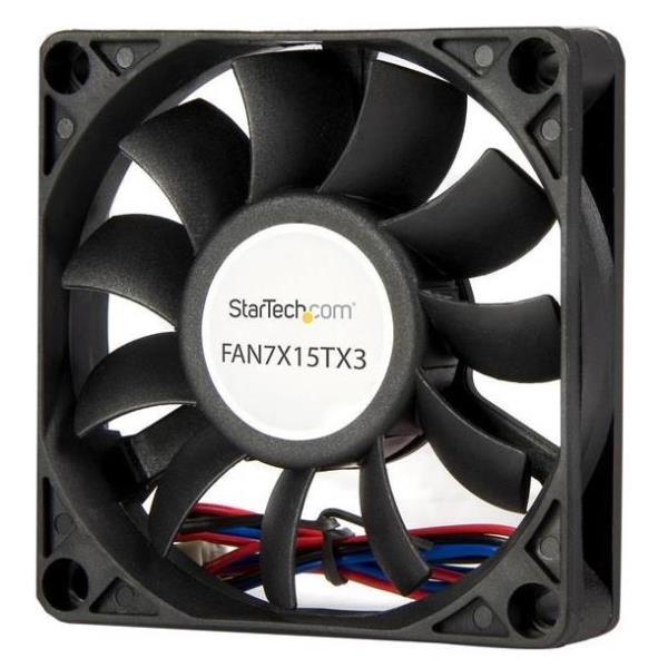 StarTech.com Ventola computer di ricambio con cuscinetto a sfera 70x15 mm con connettore TX3 - Ventilatore per cabinet - 70 mm - nero