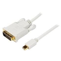 StarTech.com Cavo convertitore adattatore Mini DisplayPort a DVI da 1,8 m - Mini DP a DVI 1920x1200 - Bianco - Cavo DisplayPort - Mini DisplayPort (M) a DVI-D (M) - 1.82 m - viti a serraggio manuale - bianco