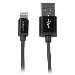 StarTech.com Cavo connettore Lightning a 8 pin Apple a USB da 1m per iPhone / iPod / iPad - Nero - Ricarica e sincronizza (USBLT1MB) - Cavo Lightning - Lightning maschio a USB maschio - 1 m - a doppia schermatura - nero - per P/N: ST7C51224, ST7C51224EU