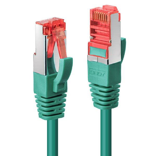 Lindy - Cavo patch - RJ-45 (M) a RJ-45 (M) - 3 m - SFTP, PiMF - CAT 6 - antiaggrovigliamento - verde
