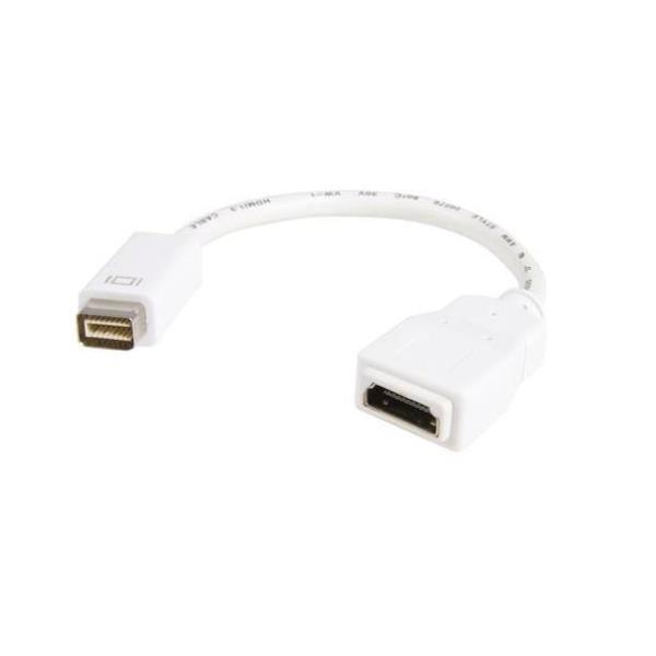 StarTech.com Adattatore video Mini DVI a HDMI per Macbook e iMac M/F - Convertitore Mini DVI per MacBook (MDVIHDMIMF) - Adattatore video - mini-DVI maschio a HDMI femmina - 20 cm - bianco - per P/N: HDMIROTMM6