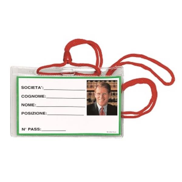 Lebez - Porta badge - cordino (pacchetto di …