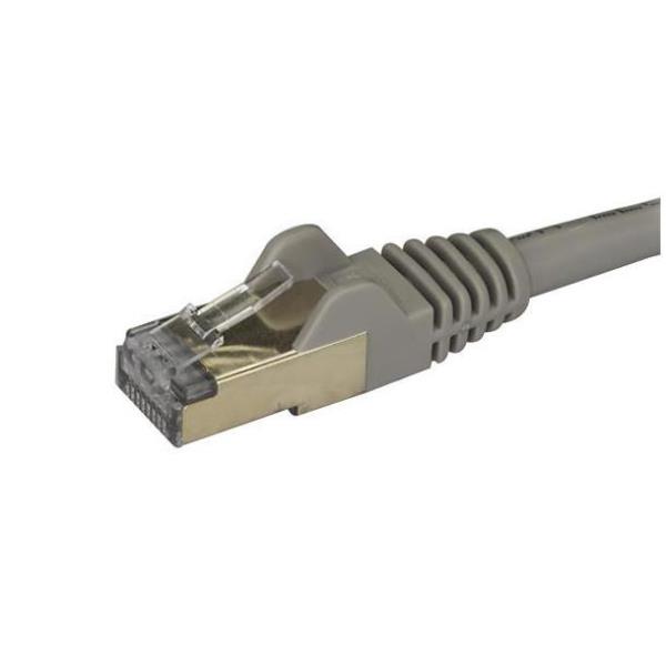 StarTech.com Cavo di Rete Ethernet Cat6a - Cavo Schermato STP da 1m - Cavo RJ45 Antigroviglio - Grigio - Cavo patch - RJ-45 (M) a RJ-45 (M) - 1 m - STP - CAT 6a - stampato, antiaggrovigliamento - grigio