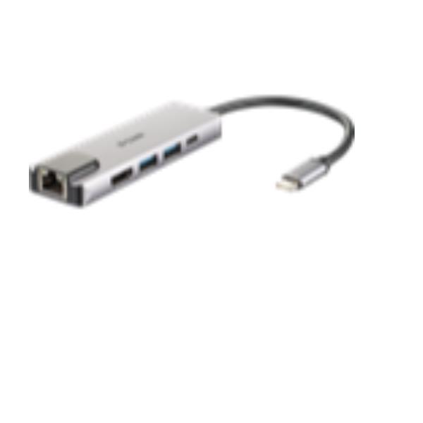 D-Link DUB-M520 - Docking station - USB-C / Thunderbolt 3 - HDMI - GigE