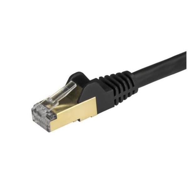 StarTech.com Cavo di Rete Ethernet Cat6a - Cavo Schermato STP da 1m - Cavo RJ45 Antigroviglio - Nero - Cavo patch - RJ-45 (M) a RJ-45 (M) - 1 m - STP - CAT 6a - stampato, antiaggrovigliamento - nero