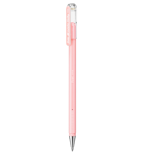 Pentel Hybrid Milky - Penna a sfera - rosa pastello - inchiostro gel - 0.8 mm