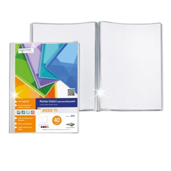 SEI ASSO TI - Portalistini per presentazione - 100 compartimenti - per 220 x 300 mm - bianco