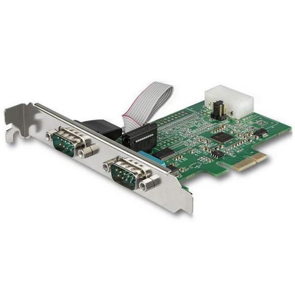 StarTech.com Scheda adattatore seriale PCI Express RS232 a 2 porte - Scheda controller host seriale PCIe RS232 / DB9 - 16950 UART - Scheda di espansione a basso profilo - Windows e Linux (PEX2S953LP) - Scheda seriale - PCIe profilo basso - RS-232 x 2