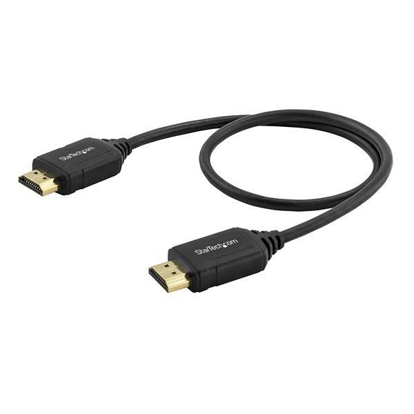 StarTech.com Cavo HDMI ad alta velocità Premium con Ethernet - 4K 60Hz - 0,5 m - Cavo HDMI con Ethernet - HDMI maschio a HDMI maschio - 50 cm - nero - per P/N: KITBXDOCKPEU, KITBXDOCKPNA, KITBXDOCKPUK, KITBZDOCK, USBC-HDMI-CDP2HD4K60