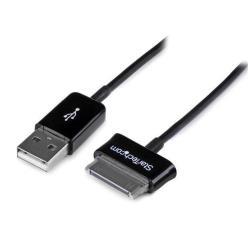 StarTech.com Cavo connettore dock a USB per Samsung Galaxy Tab - 2 m (USB2SDC2M) - Cave per tablet Samsung 30 pin (USB2SDC2M) - Cavo per ricarica / dati - USB maschio a connettore per docking a 30 pin Samsung maschio - 2 m - schermato - nero - per Samsung Galaxy Tab, Tab 10, Tab 2, Tab 7.0, Tab 7.7, Tab 8.9, Tab WiFi