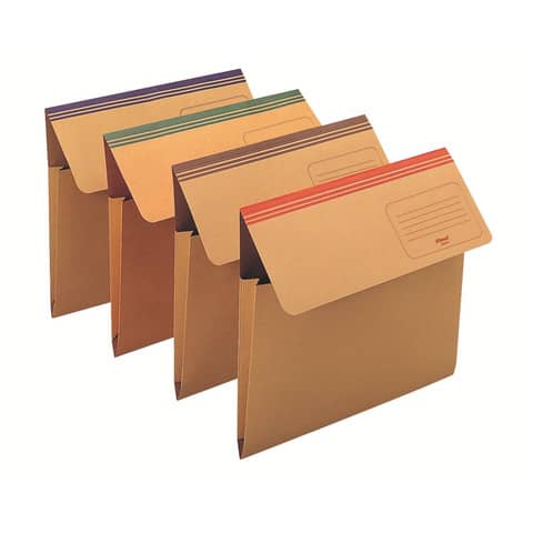 Rexel Dixie Mec - Cartelletta portadocumenti - espandibile - per 337 x 262 mm - capacità 400 fogli - colori assortiti