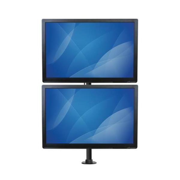 StarTech.com Supporto Verticale da Scrivania per 2 Monitor VESA - Base Regolabile per schermi fino a 27" in accaio robusto - Kit montaggio - per 2 monitor - acciaio per lavori gravosi - nero - dimensione schermo: 13"-27" - desktop, montabile su desk - per P/N: DK30A2DH, DK30C2DAGPD, DK30C2HAGPD, TB3DK2DPM2, TB3DK2DPPD, USB3SDOCKDD, USB3SDOCKHDV