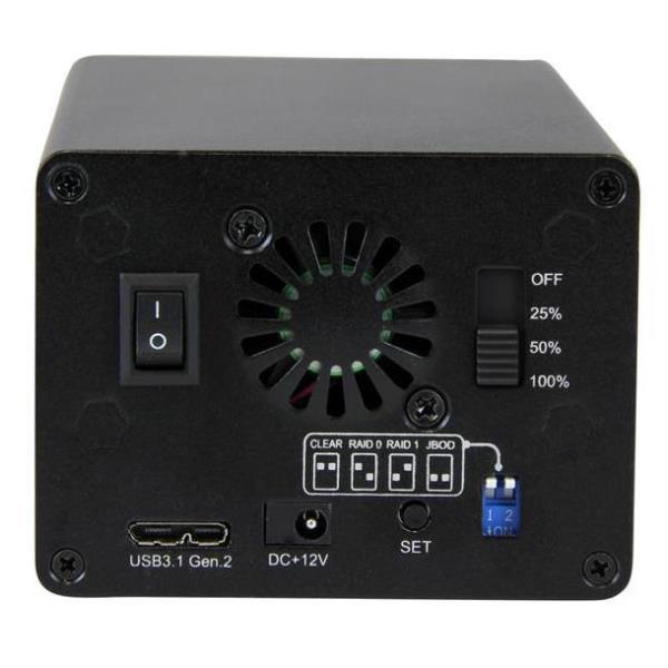 StarTech.com BOX Esterno a doppio alloggiamento Disco rigido da 2,5" - USB 3.1 (10Gbps) a SATA - Box esterno - 2.5" - SATA 6Gb/s - RAID RAID 0, 1, JBOD, BIG - USB 3.1 (Gen 2) - nero - per P/N: PEXUSB311AC2, PEXUSB312A1C1H, PEXUSB312A2C2V, PEXUSB312C2, TBLT3MM1MA, TBLT3MM2MA