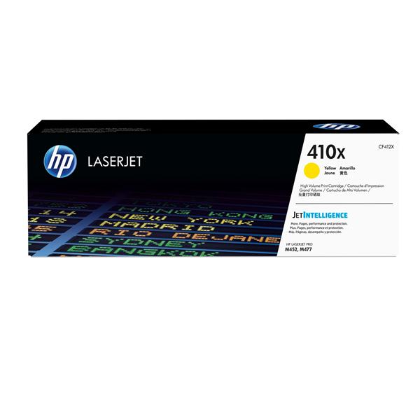 HP 410X - Alta resa - giallo - originale - LaserJet - cartuccia toner (CF412X) - per Color LaserJet Pro M452, MFP M377, MFP M477