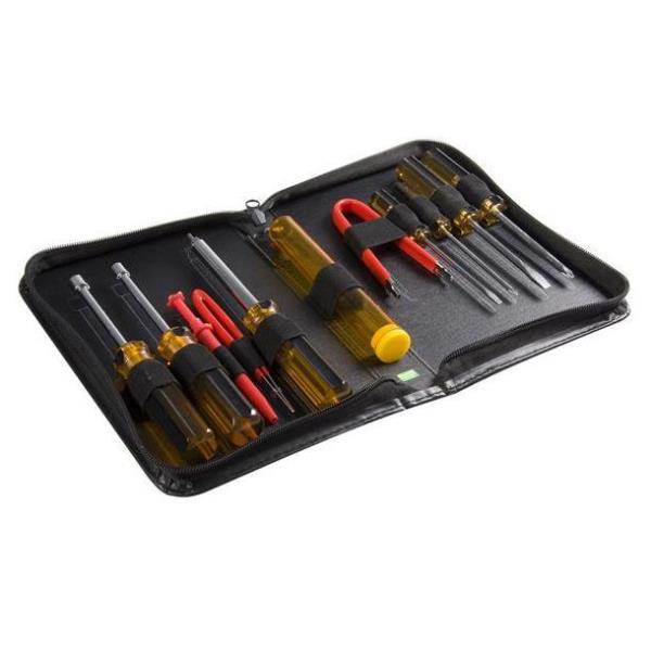 StarTech.com Kit attrezzi per computer da 11 pezzi - Kit di strumenti di riparazione per PC con custodia in vinile con cerniera (CTK200) - Tool kit - per P/N: ARMTBLTDT, ARMTBLTIW, ARMTBLTUGN, SECTBLTPOS, STNDTBLT1A5T, STNDTBLT1FS