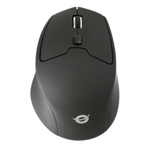 Conceptronic LORCAN ERGO - Mouse - ergonomico - per destrorsi - 6 pulsanti - senza fili - Bluetooth 3.0 - nero
