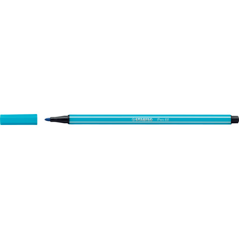 STABILO Pen 68 - Penna punta in fibra - blu chiaro - inchiostro base acqua - 1 mm - medio