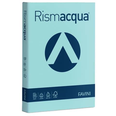FAVINI HOME-OFFICE PROFESSIONAL Rismacqua - Celeste - A4 (210 x 297 mm) - 200 g/m² - 125 fogli carta comune