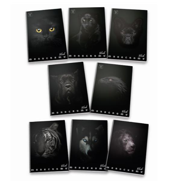 Pigna Monocromo Black - Quaderno - graffettato - …