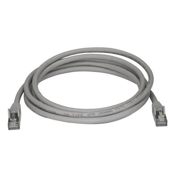 StarTech.com Cavo di Rete Ethernet Cat6a - Cavo Schermato STP da 2m - Cavo RJ45 Antigroviglio - Grigio - Cavo patch - RJ-45 (M) a RJ-45 (M) - 2 m - STP - CAT 6a - stampato, antiaggrovigliamento - grigio