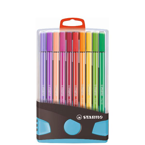 STABILO - Penna a punta sottile - colori assortiti - inchiostro base acqua - 1 mm - medio (pacchetto di 20)