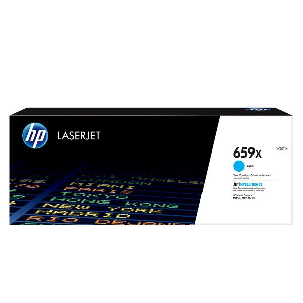 HP 659X - Ciano - originale - LaserJet - cartuccia toner (W2011X) - per Color LaserJet Enterprise M856, MFP M776; LaserJet Enterprise Flow MFP M776