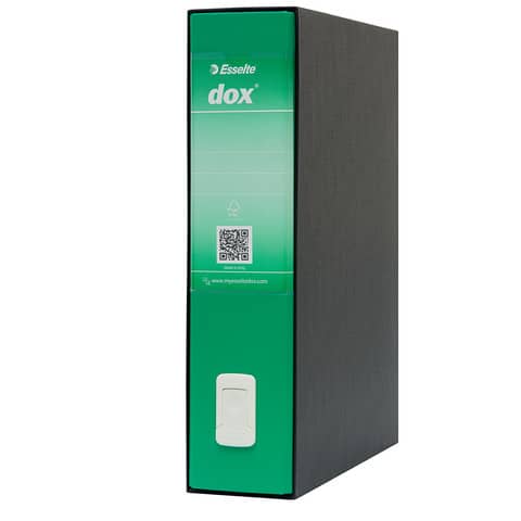 Rexel Dox Box 2 - Cartellina con meccanismo a leva - larghezza dorsale 80 mm - per A4, A4 Plus - verde
