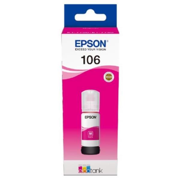 Epson 106 - 70 ml - magenta - originale - serbatoio inchiostro - per EcoTank ET-7700, ET-7750, L7160, L7180; Expression Premium ET-7700, ET-7750
