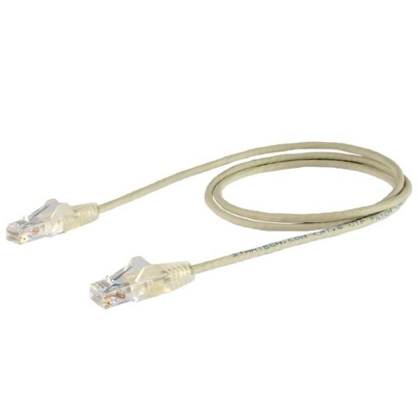 StarTech.com Cavo di Rete Ethernet Snagless CAT6 da 2m - Cavo Patch antigroviglio slim RJ45 - Grigio - Cavo patch - RJ-45 (M) a RJ-45 (M) - 2 m - CAT 6 - antiaggrovigliamento - grigio