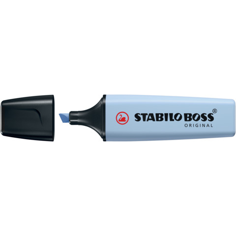 STABILO BOSS ORIGINAL Pastel - Evidenziatore - blu nuvola - inchiostro base acqua - 2-5 mm