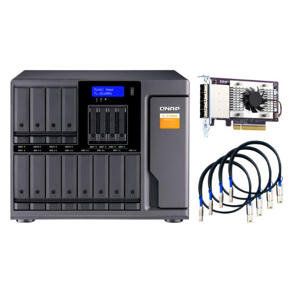 QNAP TL-D1600S - Array unità disco rigido - 16 alloggiamenti (SATA-600) - SATA 6Gb/s (esterna)