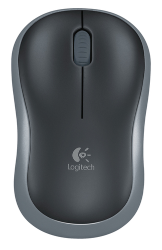 Logitech M185 - Mouse - ottica - senza fili - 2.4 GHz - ricevitore wireless USB - grigio